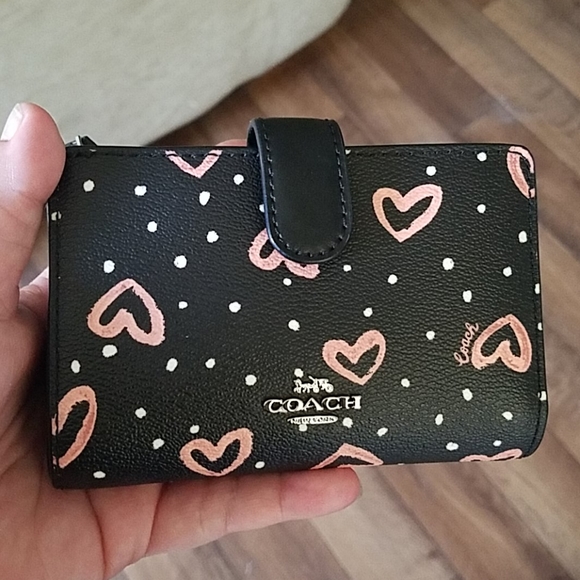 coach crayon hearts wallet